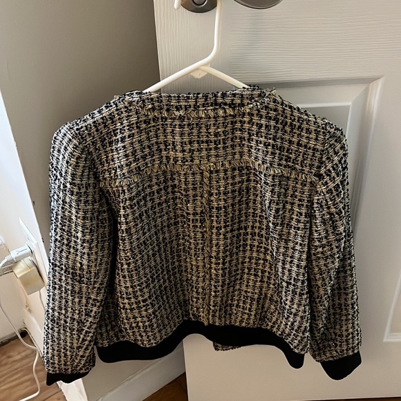 Ann Taylor bomber style tweed blazer - Picture 5 of 5